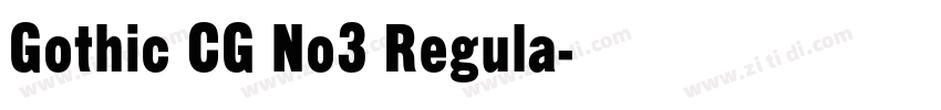 Gothic CG No3 Regula字体转换